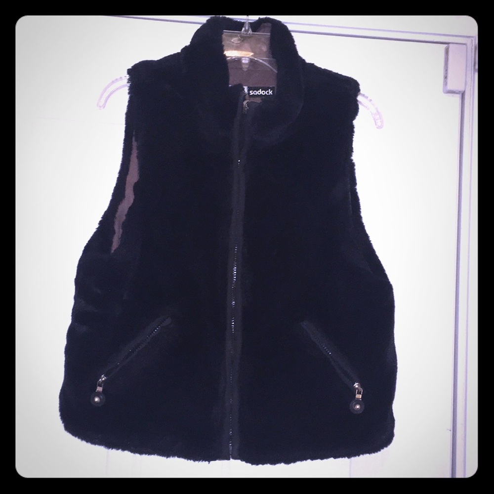Jamie sadock reverse-able fur vest